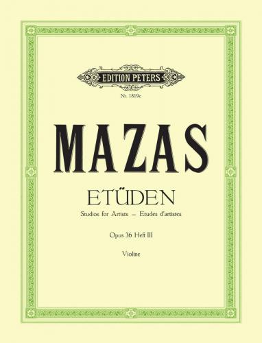 MAZAS J.F. - ESTUDIOS ARTISTICOS - OP.36 Nº3