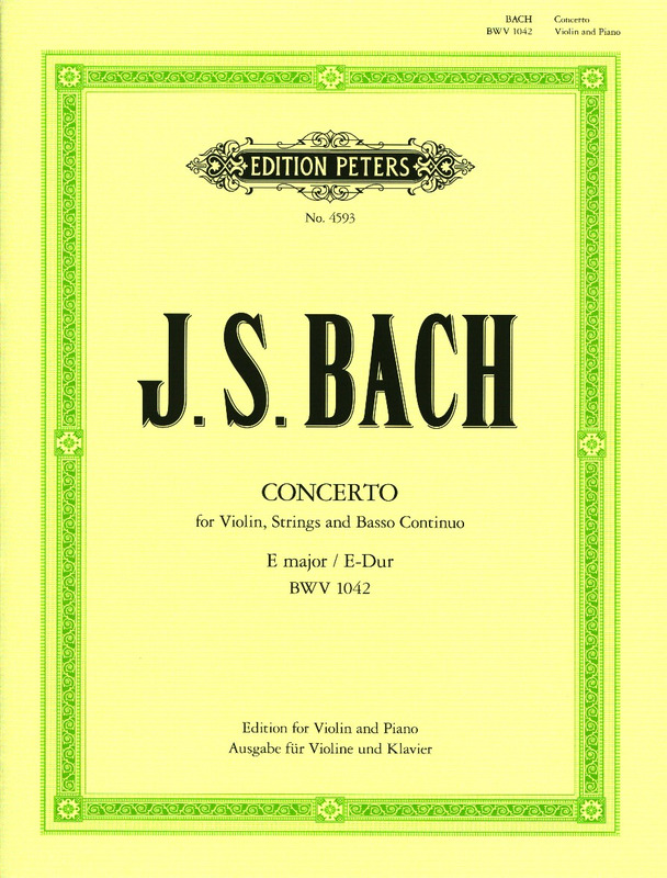 BACH J.S. - CONCIERTO Nº2 MI M - BWV.1042