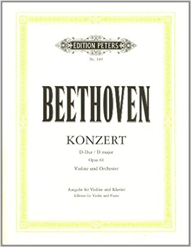 BEETHOVEN L.V. - CONCIERTO RE M CON CADENCIAS FLESCH - OP.61