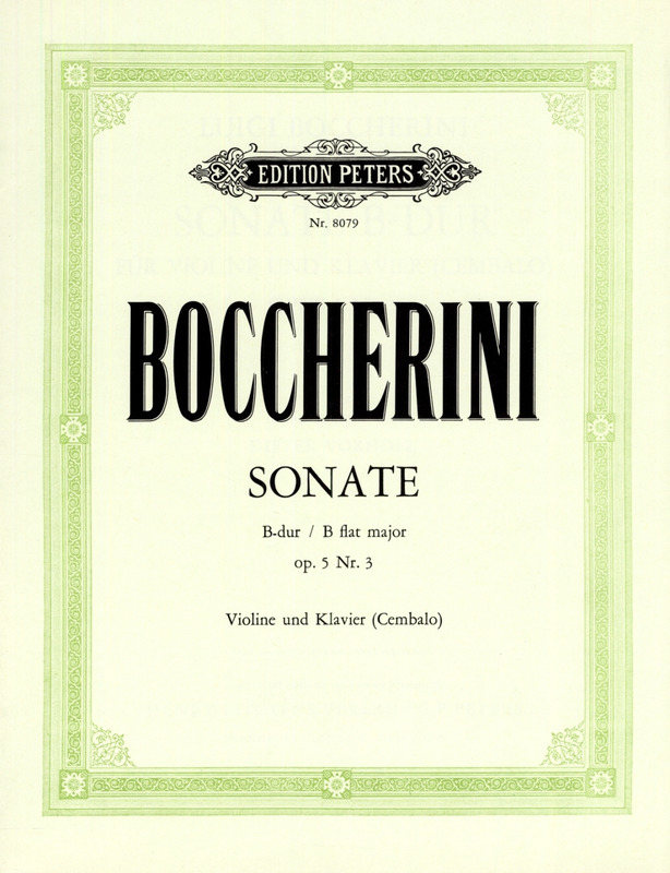 BOCCHERINI L. - SONATA Nº3 MIb M - OP.5