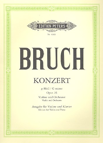 BRUCH M. - CONCIERTO Nº1 SOL m - OP.26 - VIOLIN Y PIANO
