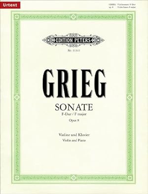 GRIEG E. - SONATA Nº1 FA M (V) - OP.8