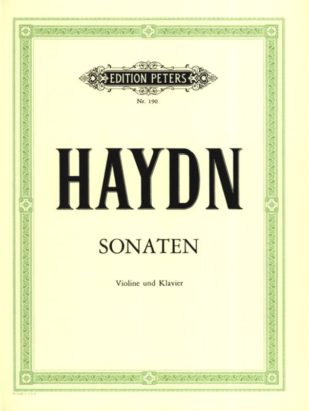 HAYDN J. - SONATAS (8) - HOB.XV/XVI/III VIOLIN Y PIANO