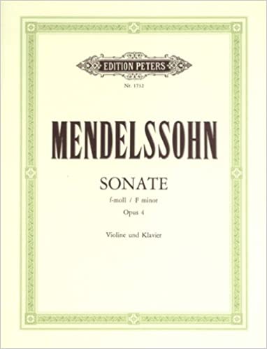 MENDELSSOHN F. - SONATA FA m - OP.4