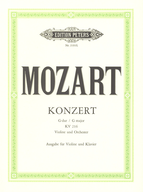 MOZART W.A. - CONCIERTO Nº3 SOL M (CADENCIAS FLESH) - KV.216