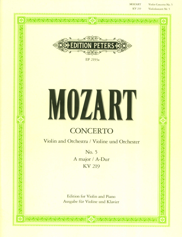MOZART W.A. - CONCIERTO Nº5 LA M - KV.219