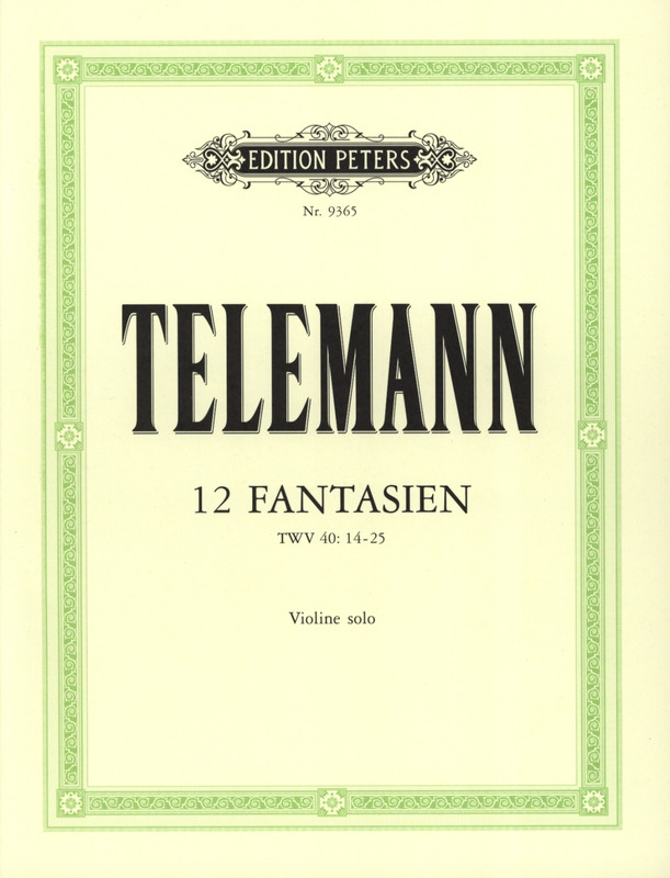 TELEMANN G.P. - FANTASIAS URTEXT (12) - VIOLIN -