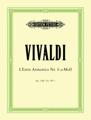 VIVALDI A. - CONCIERTO LA m OP.3 Nº6 - RV.356