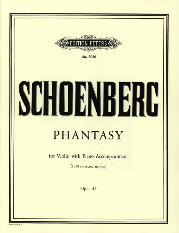 SCHOENBERG A. - FANTASIA - OP.47