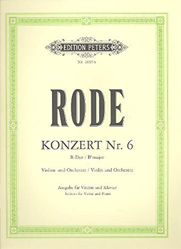RODE P. - CONCIERTO Nº6 SIb M -