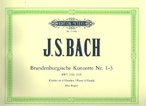 BACH J.S. - CONCIERTOS DE BRANDENBURGO Nº 1-3 - PIANO 4 MANOS