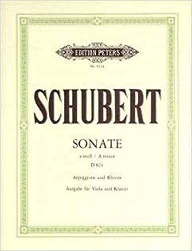 SCHUBERT F. - SONATA LA m ARPEGGIONE - D.821