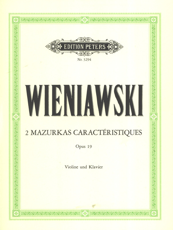WIENIAWSKI H. -  MAZURCAS CARACTERISITICAS (2) OP.19