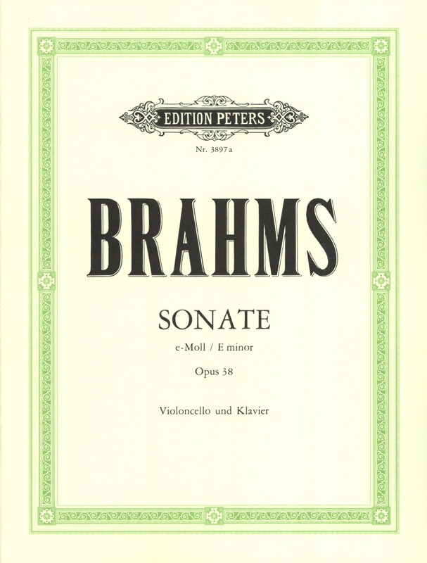 BRAHMS J. - SONATA MI m - OP.38 - CELLO Y PIANO-