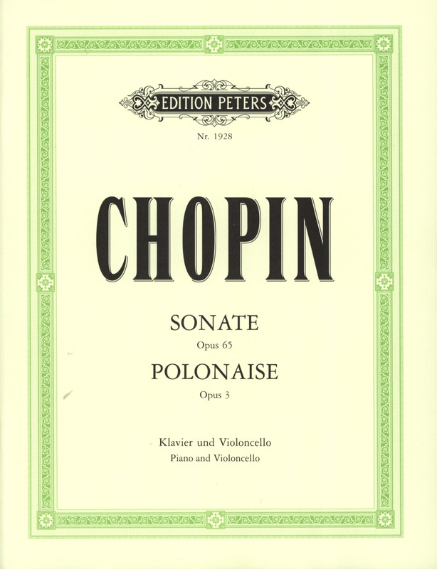 CHOPIN F. - SONATA SOL m Y POLONESA - OP.65 Y 3
