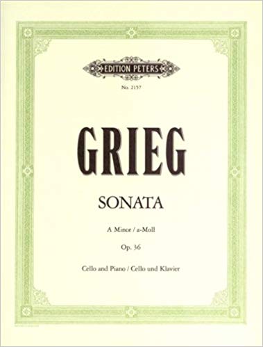 GRIEG E. - SONATA LA m - OP.36 - VIOLONCHELO Y PIANO