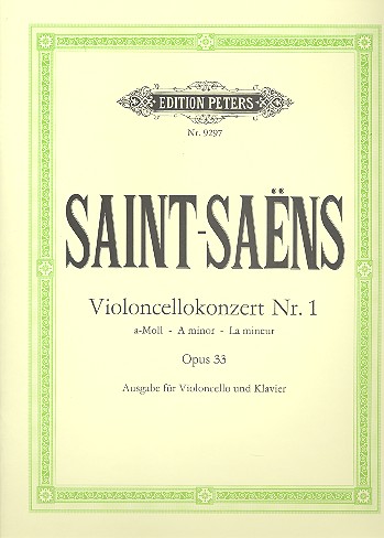 SAINT SAENS C. - CONCIERTO Nº1 LA m - OP.33 (CELLO/PIANO)