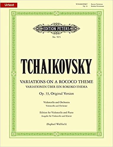 TCHAIKOVSKY P.I. - VARIACIONES SOBRE UN TEMA ROCOCO - OP.33  URTEXT