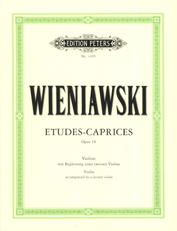 WIENIAWSKI H. - ESTUDIOS-CAPRICHOS 2 VIOLINES OP.18