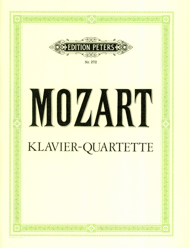 MOZART W.A. - CUARTETO - KV.478/493