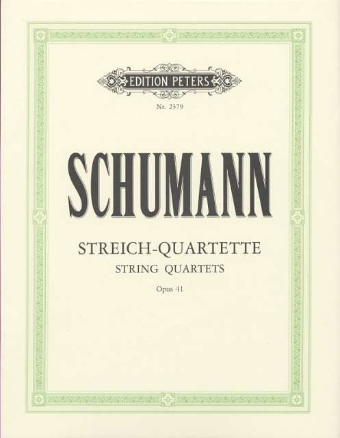 SCHUMANN R. - CUARTETOS (3) 2V/VA/VC - OP.41 PARTES SOLO