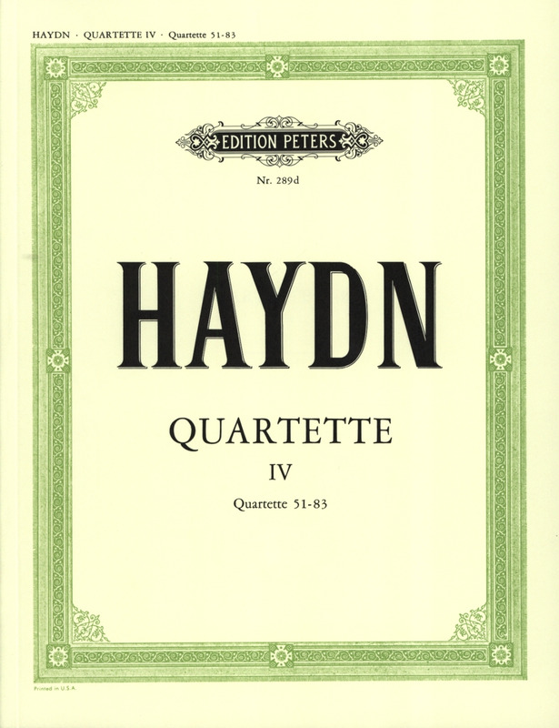 HAYDN J. - CUARTETOS V.4 (51-83) (PT)      2V/VA/VC -