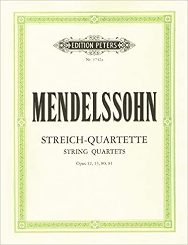 MENDELSSOHN F. - CUARTETOS V.1 (OP.12,13,80,81) 2V/VA/VC - OP.12/13/80/81