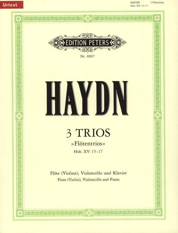 HAYDN J. - TRIOS (3) URTEXT (SC+PT)       FL(V)/VCP -