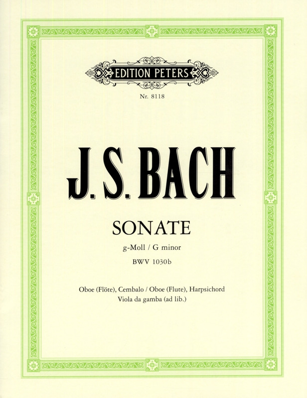 BACH J.S. - SONATA SOL m - BWV.1030B
