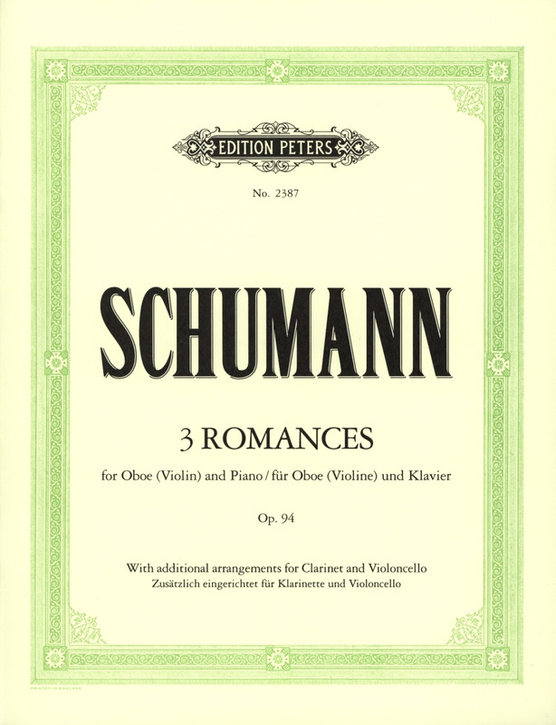 SCHUMANN R. - ROMANZAS (3) - OP.94