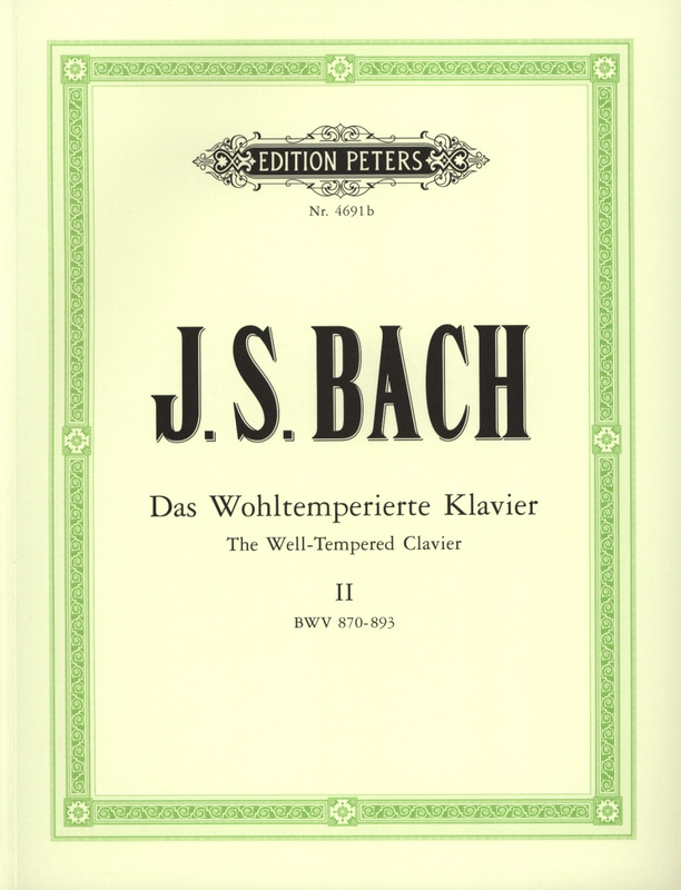 BACH J.S. - CLAVE BIEN TEMPERADO V. 2 BWV 870-893