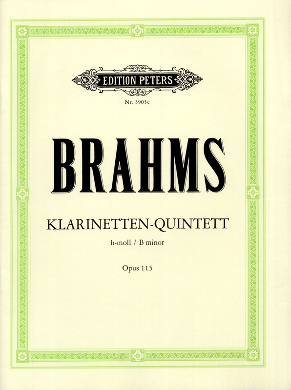BRAHMS J. - QUINTETO SI m ((PT)          CL/2V/VA/VC - OP.115