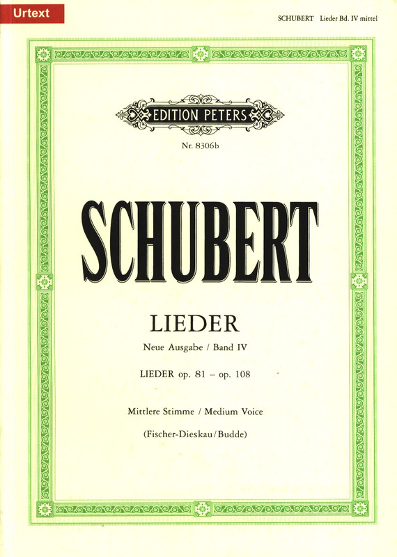 SCHUBERT F. - LIEDER V.4 URTEXT                 MS/BRP -
