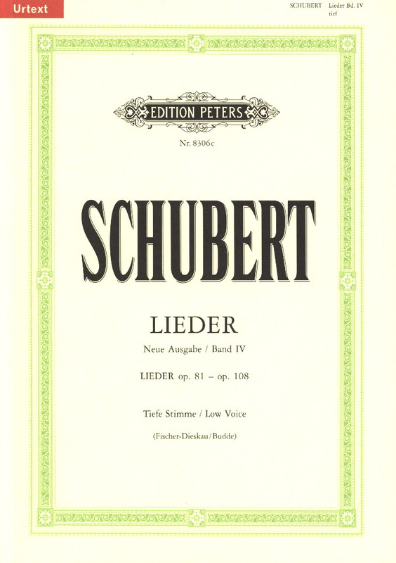 SCHUBERT F. - LIEDER V.4 URTEXT                  C/BAP -