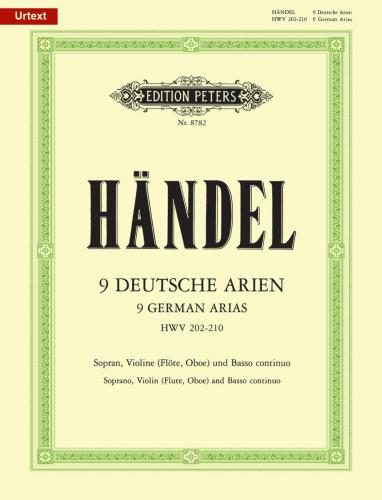 HANDEL G.F. - ARIAS ALEMANAS (9)   HWV202-210   SOP-VIOLIN-B.CONTINUO  (+CD)