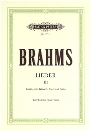 BRAHMS J. - LIEDER V.3 (65)   MS/BAR -