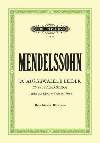 MENDELSSOHN F. - LIEDER SELECTOS (20) (SOPRANO/TENOR) -