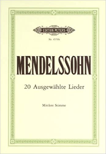 MENDELSSOHN F. - LIEDER SELECTOS (20) (MS/BAR) -