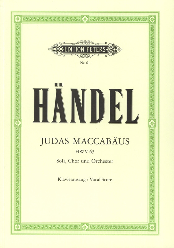 HANDEL G.F. - JUDAS MACABEO (ORATORIO) -