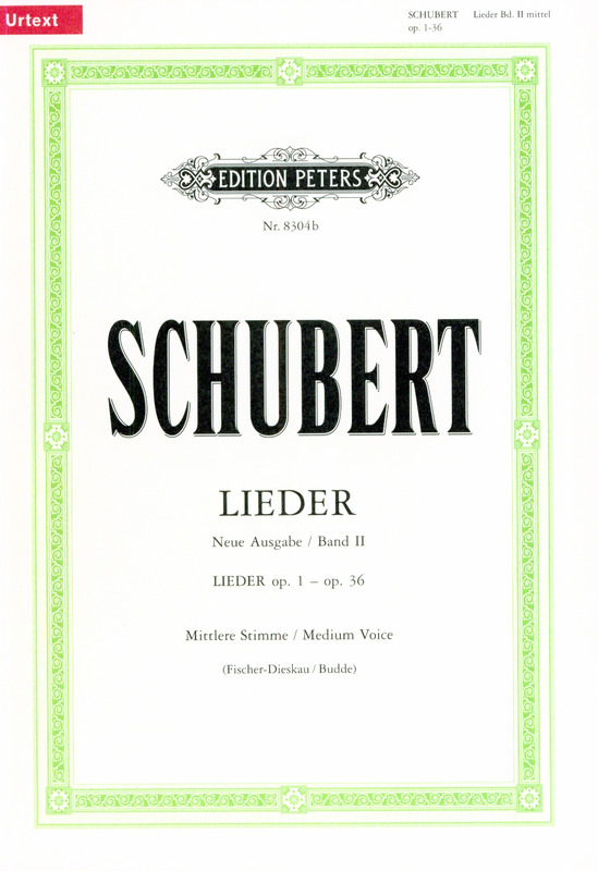 SCHUBERT F. - LIEDER V.2 URTEXT                  M/BRP -
