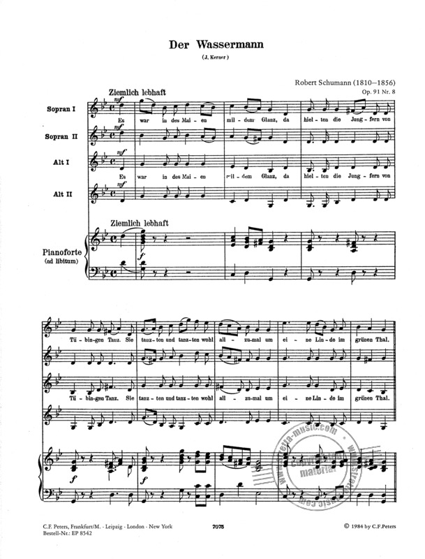 SCHUMANN R. - DER WASSERMANN -