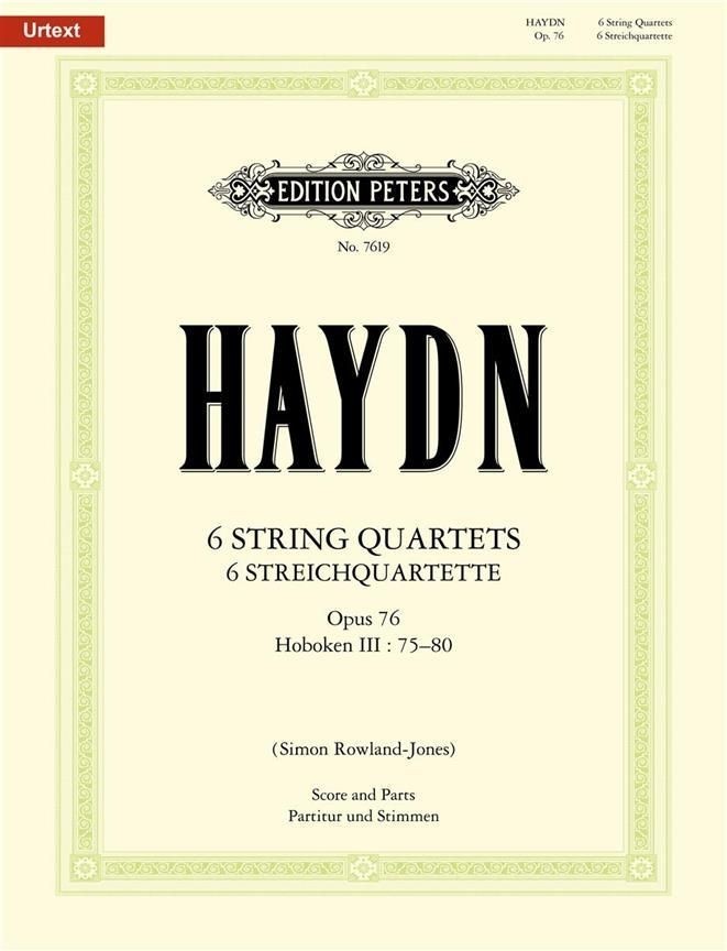 J.Haydn . -Six string quartets op.76 (full score & parts)