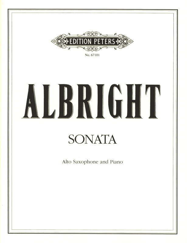 ALBRIGHT W. - SONATA SAX ALTO Y PIANO