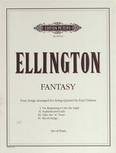 ELLINGTON E. - FANTASIA EN 4 MOVIMIENTOS (CUARTETO DE CUERDA) PARTES
