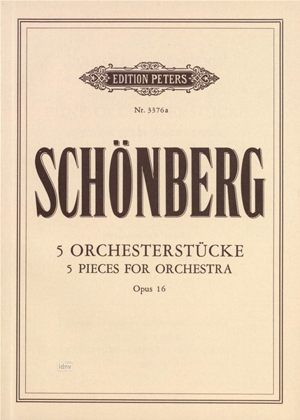 SCHOENBERG A. - PIEZAS (5) - OP.16