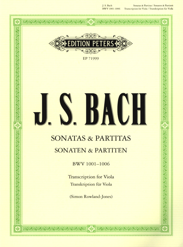 BACH J.S. - SONATAS Y PARTITAS BWV1001-1006 TRANS.VIOLA