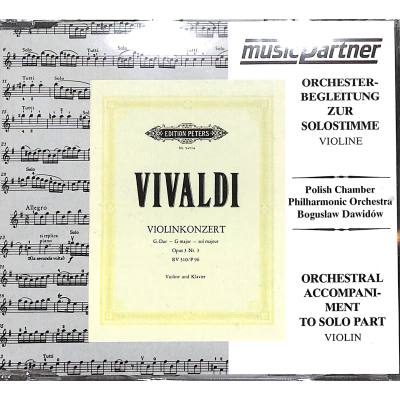 VIVALDI A. - CONCIERTO SOL M OP.3 Nº3 (SOLO CD) - RV.310
