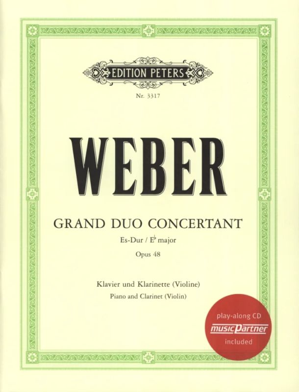 WEBER C.M. - GRAN DUO CONCERTANTE - OP.48 CLARINETE+CD