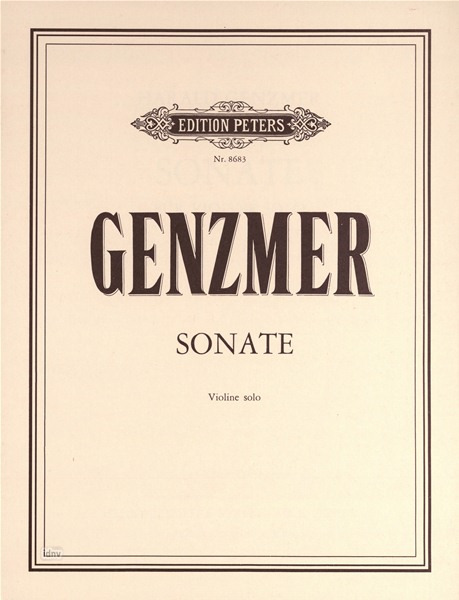 GENZMER H. - SONATA (1983/4) -