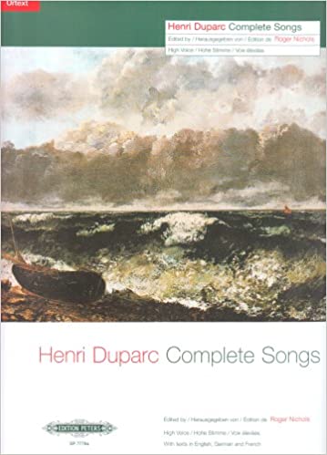 DUPARC H. - CANCIONES COMPLETAS URTEXT SOP/TEN